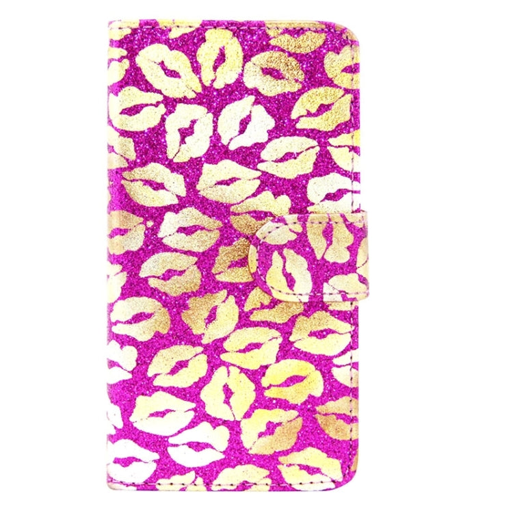 Lips Pattern Leather Case with Holder & Card Slots & Wallet for Huawei Ascend P7