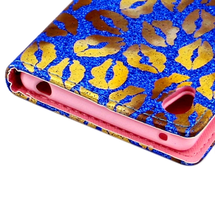 Lips Pattern Leather Case with Holder & Card Slots & Wallet for Sony Xperia Z4