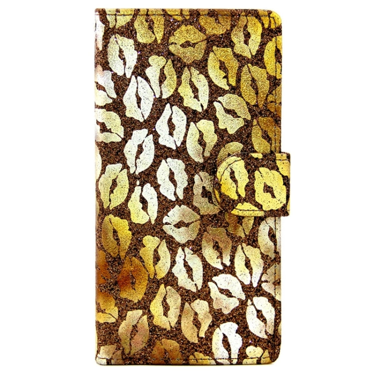 Lips Pattern Leather Case with Holder & Card Slots & Wallet for Sony Xperia Z4