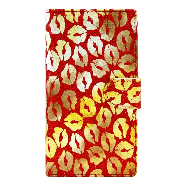 Lips Pattern Leather Case with Holder & Card Slots & Wallet for Huawei P8