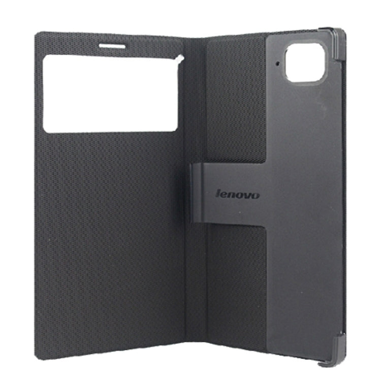 Original Horizontal Flip Smart Leather Case with Holder & Caller ID Display & Sleep / Wake-up Function for Lenovo Vibe Z2 Pro K920(Black)
