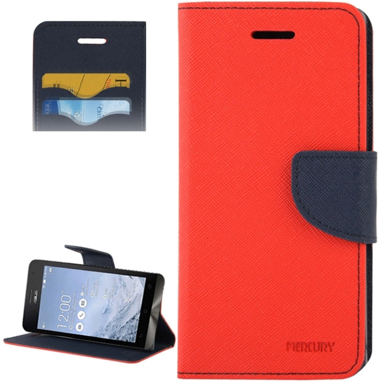 Cross Texture Horizontal Flip Leather Case with Credit Card Slots & Wallet & Holder for ASUS ZenFone 6