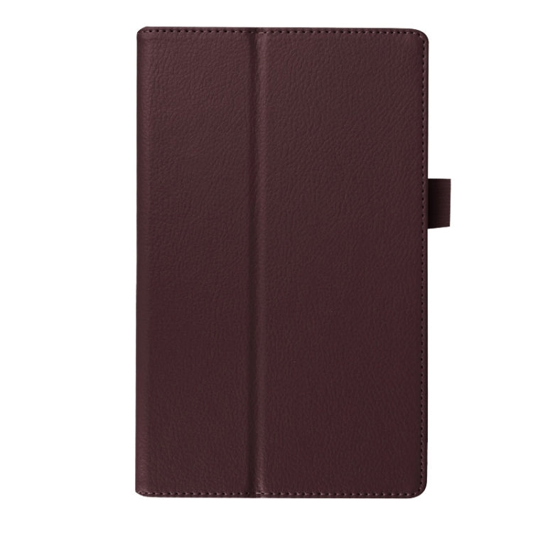 Litchi Texture Horizontal Flip Solid Color Leather Case with Two-Folding Holder for Lenovo Tab 2 A8