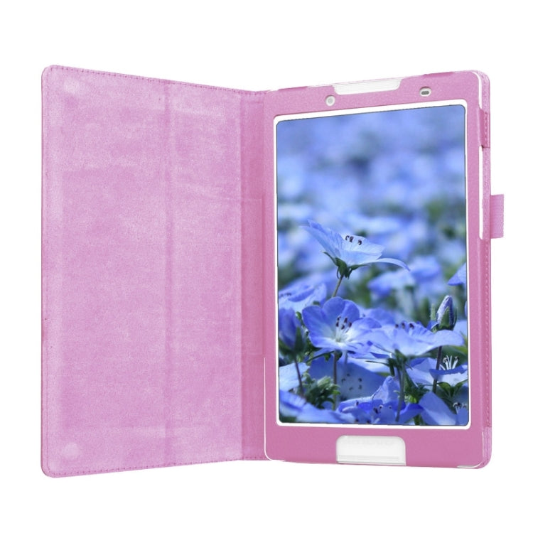 Litchi Texture Horizontal Flip Solid Color Leather Case with Two-Folding Holder for Lenovo Tab 2 A8