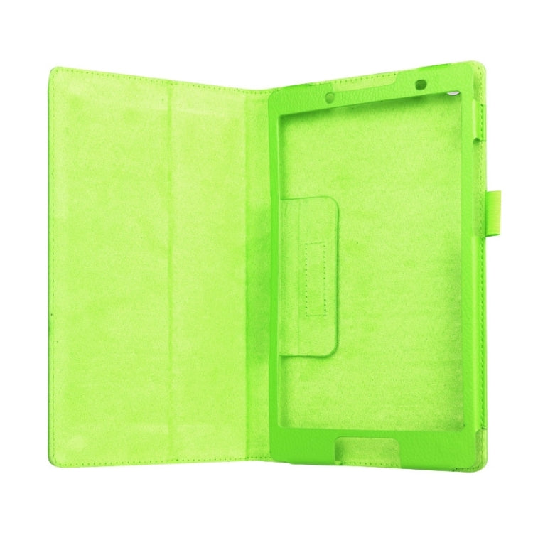 Litchi Texture Horizontal Flip Solid Color Leather Case with Two-Folding Holder for Lenovo Tab 2 A8