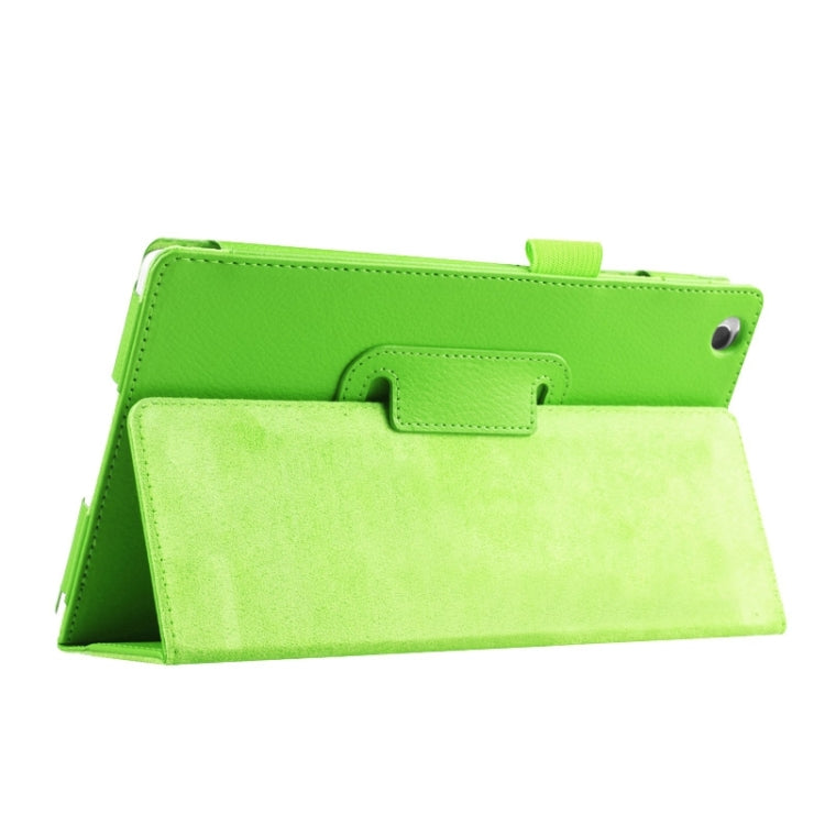 Litchi Texture Horizontal Flip Solid Color Leather Case with Two-Folding Holder for Lenovo Tab 2 A8