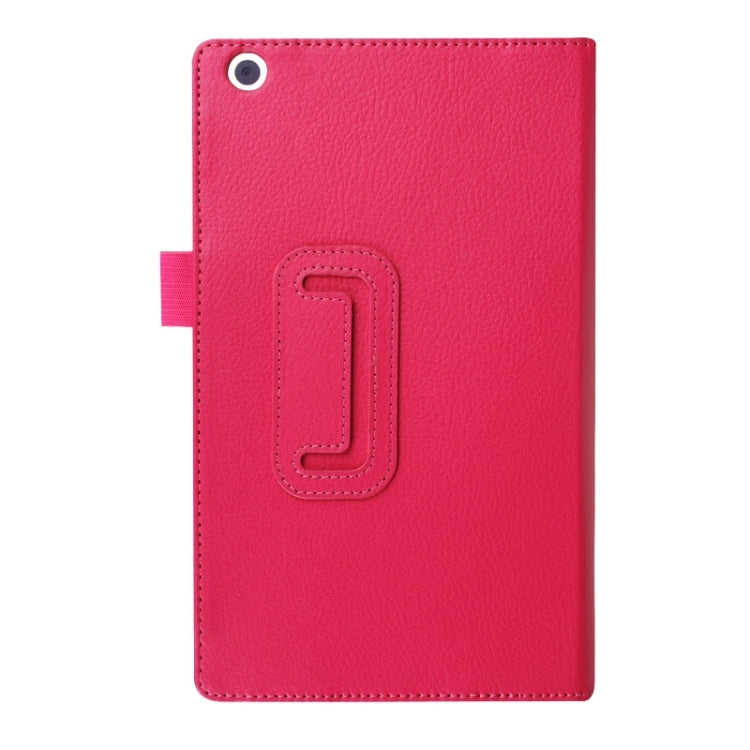Litchi Texture Horizontal Flip Solid Color Leather Case with Two-Folding Holder for Lenovo Tab 2 A8