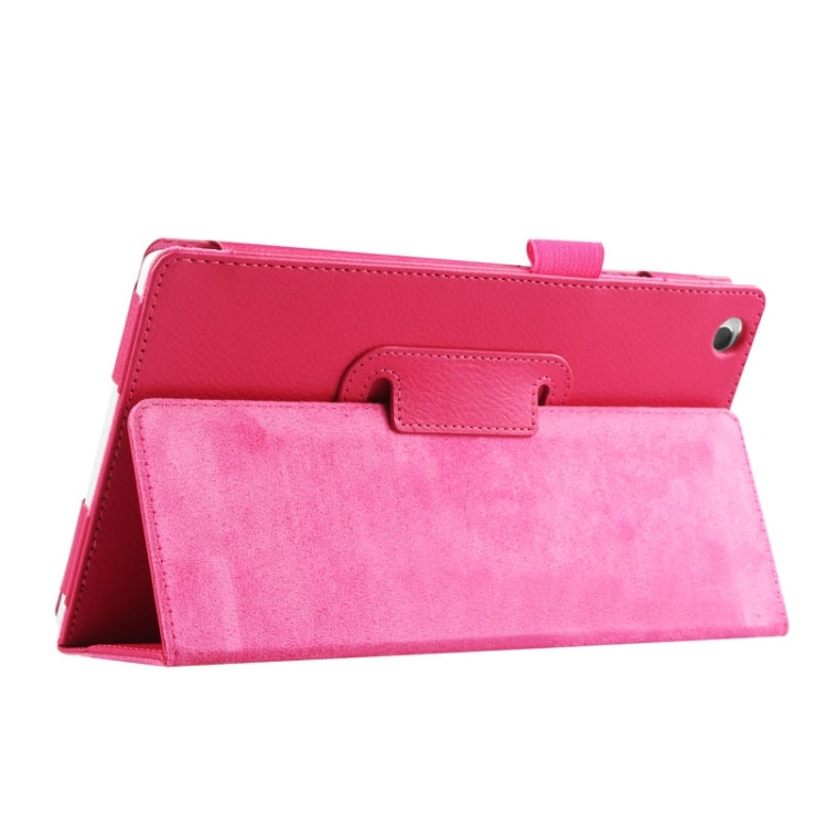 Litchi Texture Horizontal Flip Solid Color Leather Case with Two-Folding Holder for Lenovo Tab 2 A8