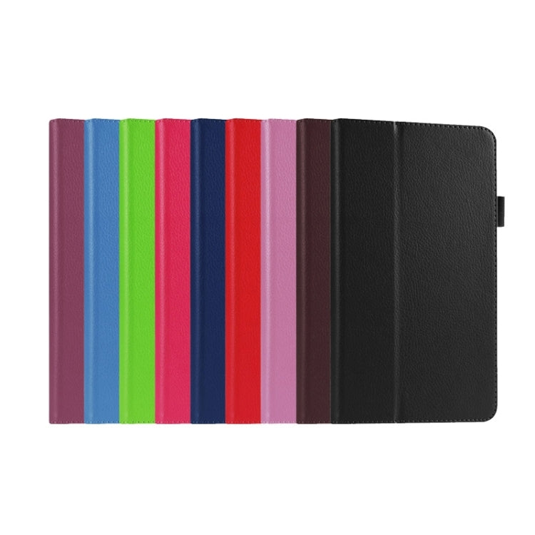 Litchi Texture Horizontal Flip Solid Color Leather Case with Two-Folding Holder for Lenovo Tab 2 A8