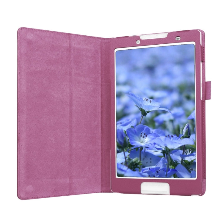 Litchi Texture Horizontal Flip Solid Color Leather Case with Two-Folding Holder for Lenovo Tab 2 A8