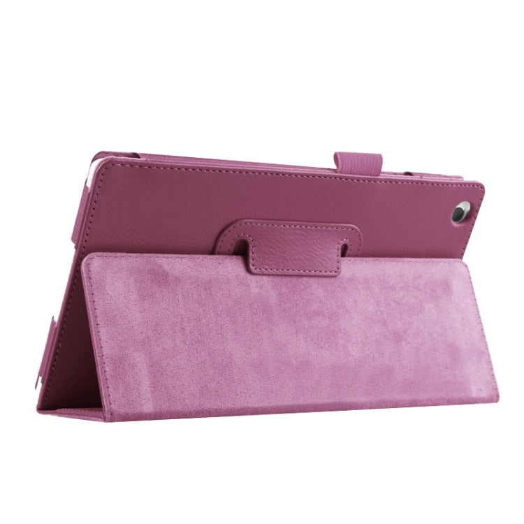 Litchi Texture Horizontal Flip Solid Color Leather Case with Two-Folding Holder for Lenovo Tab 2 A8