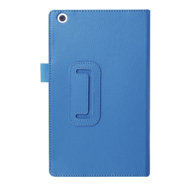 Litchi Texture Horizontal Flip Solid Color Leather Case with Two-Folding Holder for Lenovo Tab 2 A8