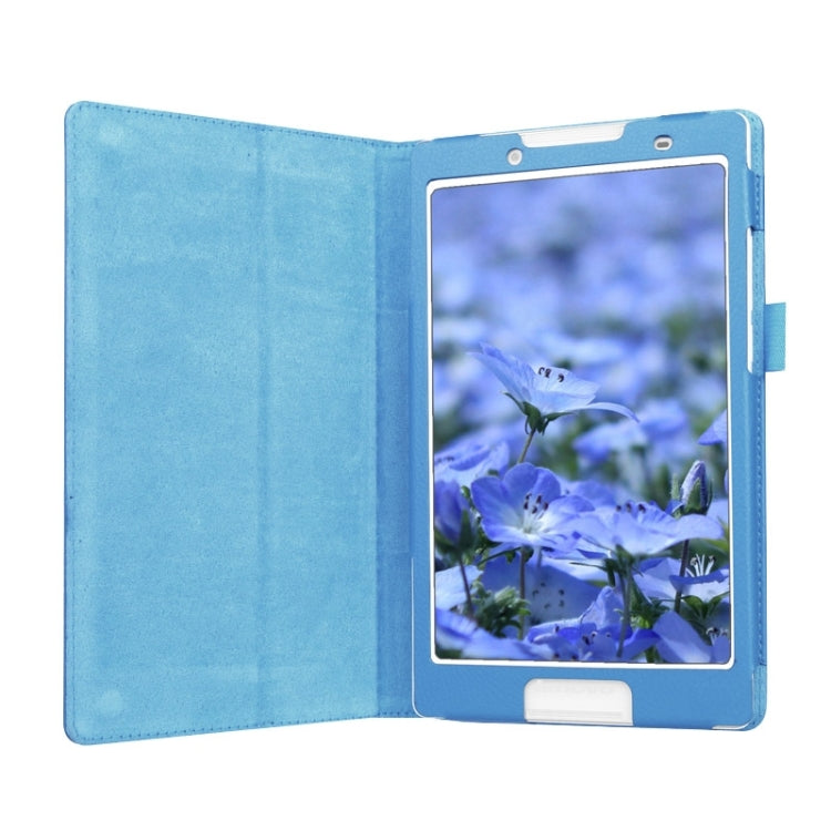Litchi Texture Horizontal Flip Solid Color Leather Case with Two-Folding Holder for Lenovo Tab 2 A8