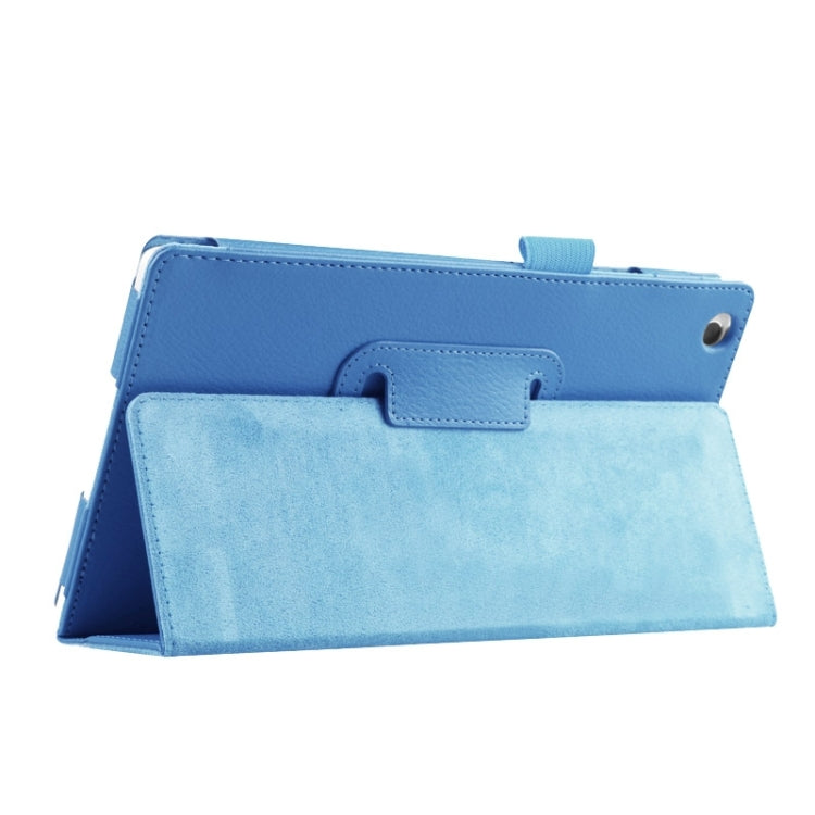 Litchi Texture Horizontal Flip Solid Color Leather Case with Two-Folding Holder for Lenovo Tab 2 A8
