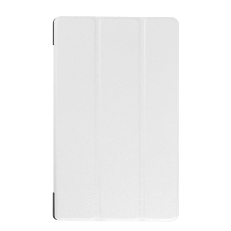 Karst Texture Horizontal Flip Solid Color Leather Case with Three-Folding Holder for Lenovo Tab 2 A8-50F