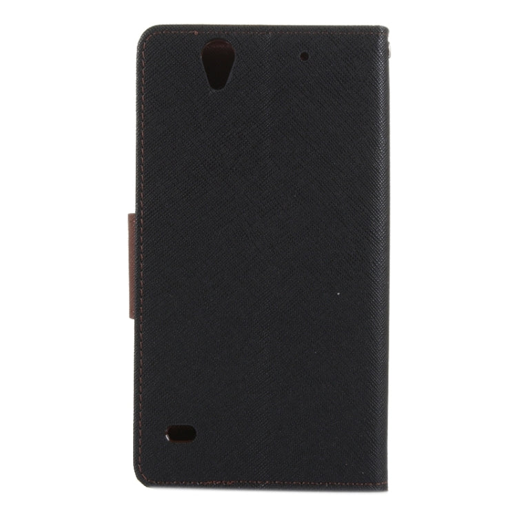 Color Matching Style Cross Texture Horizontal Flip Leather Case with Holder & Card Slots & Wallet for Sony Xperia C4