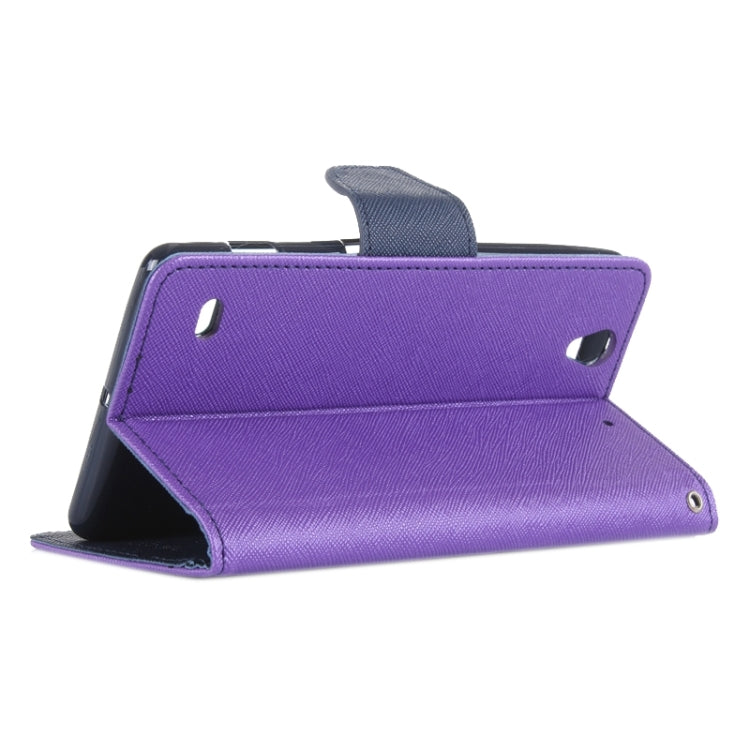 Color Matching Style Cross Texture Horizontal Flip Leather Case with Holder & Card Slots & Wallet for Sony Xperia C4