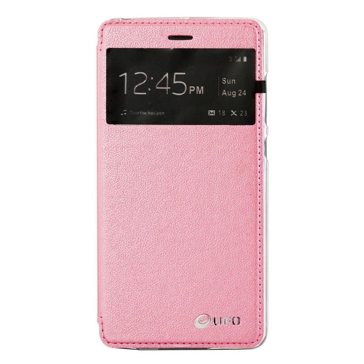 UFO Orange Peel Texture Leather Case with Holder & Card Slot & Caller ID Display for Xiaomi Mi Note