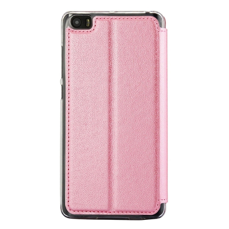 UFO Orange Peel Texture Leather Case with Holder & Card Slot & Caller ID Display for Xiaomi Mi Note