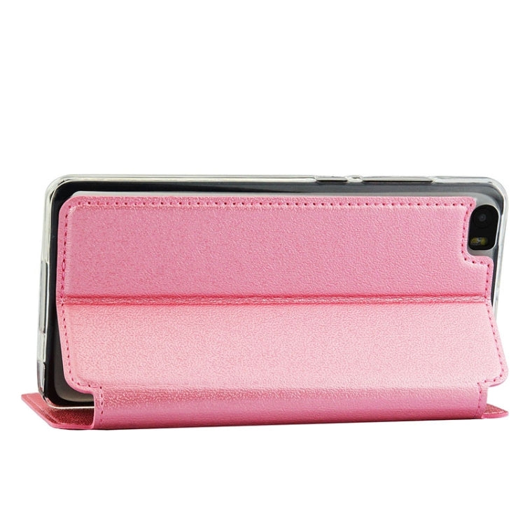 UFO Orange Peel Texture Leather Case with Holder & Card Slot & Caller ID Display for Xiaomi Mi Note