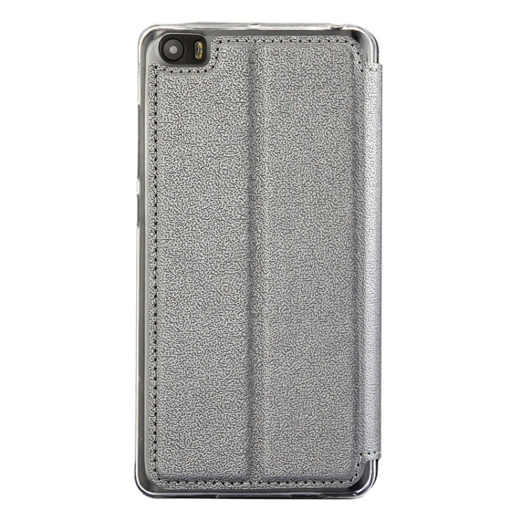 UFO Orange Peel Texture Leather Case with Holder & Card Slot & Caller ID Display for Xiaomi Mi Note