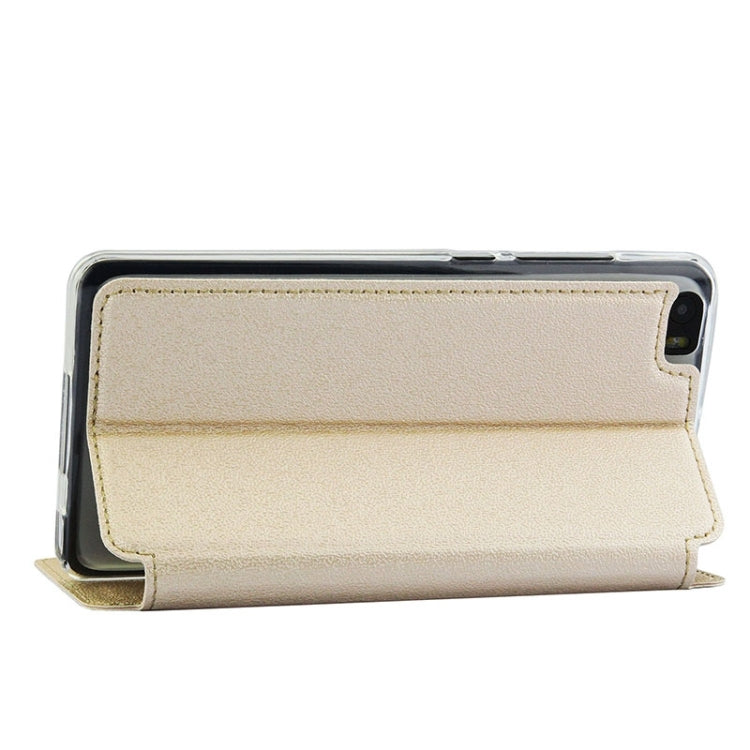 UFO Orange Peel Texture Leather Case with Holder & Card Slot & Caller ID Display for Xiaomi Mi Note