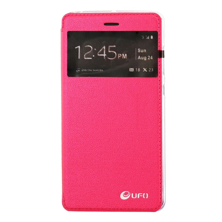 UFO Orange Peel Texture Leather Case with Holder & Card Slot & Caller ID Display for Xiaomi Mi Note