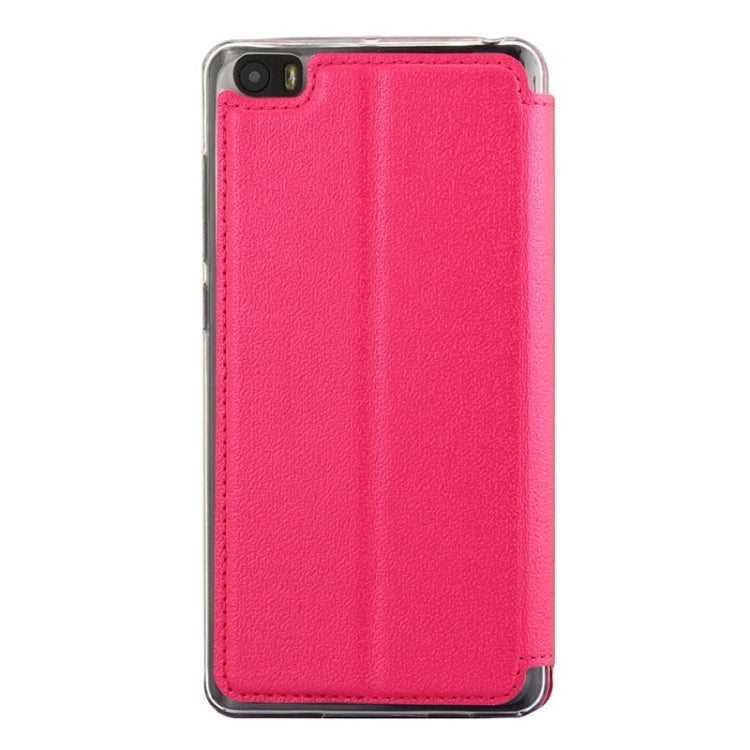 UFO Orange Peel Texture Leather Case with Holder & Card Slot & Caller ID Display for Xiaomi Mi Note