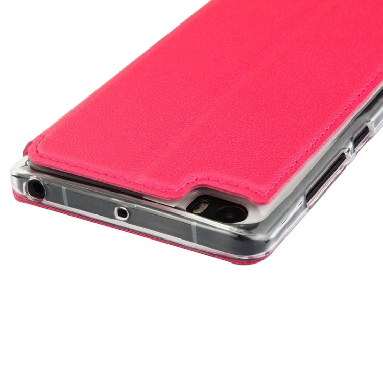 UFO Orange Peel Texture Leather Case with Holder & Card Slot & Caller ID Display for Xiaomi Mi Note