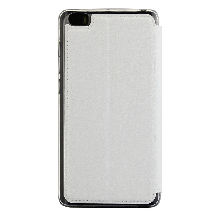 UFO Orange Peel Texture Leather Case with Holder & Card Slot & Caller ID Display for Xiaomi Mi Note