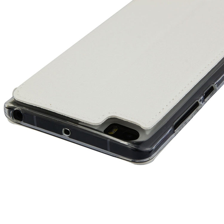 UFO Orange Peel Texture Leather Case with Holder & Card Slot & Caller ID Display for Xiaomi Mi Note