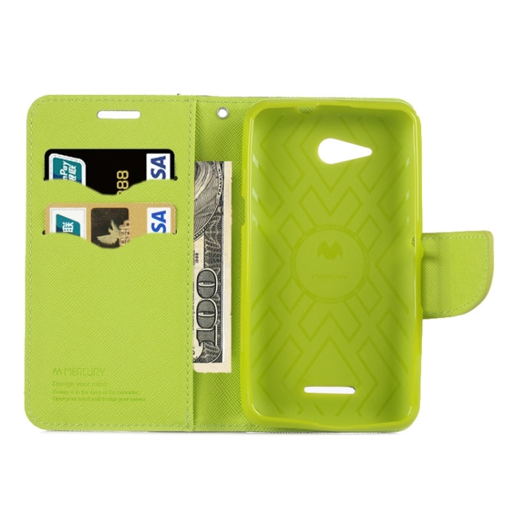 Color Matching Style Cross Texture Horizontal Flip Leather Case with Holder & Card Slots & Wallet for Sony Xperia E4G