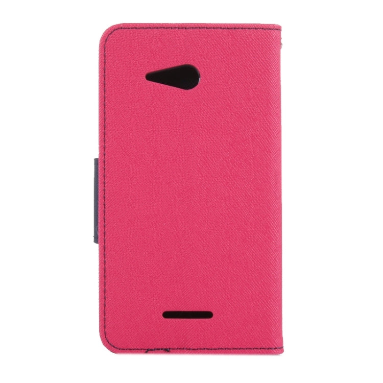 Color Matching Style Cross Texture Horizontal Flip Leather Case with Holder & Card Slots & Wallet for Sony Xperia E4G