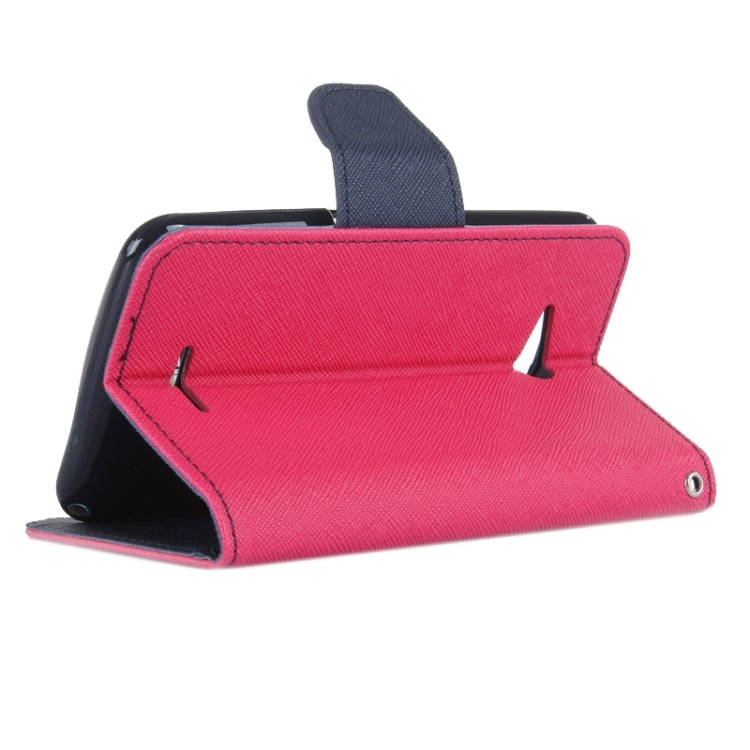 Color Matching Style Cross Texture Horizontal Flip Leather Case with Holder & Card Slots & Wallet for Sony Xperia E4G