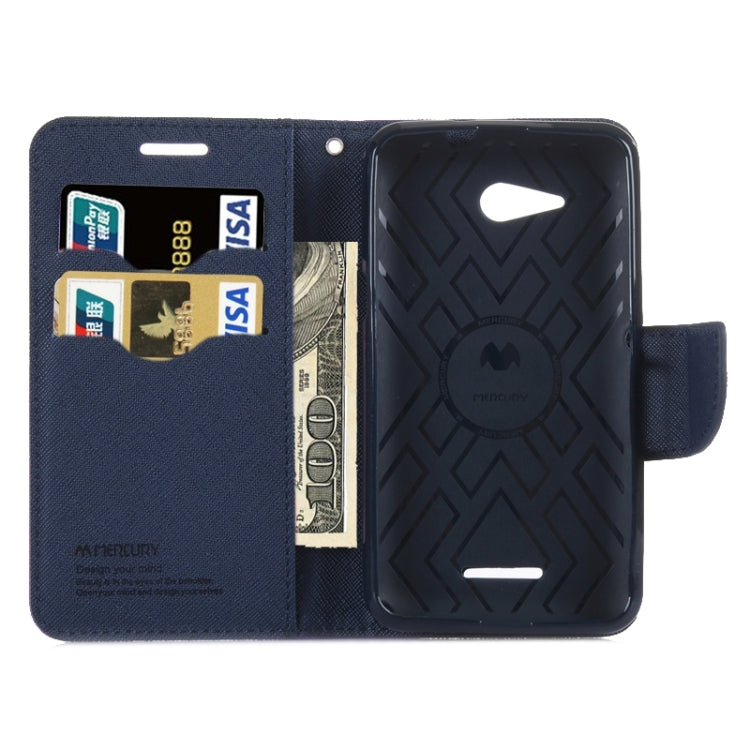 Color Matching Style Cross Texture Horizontal Flip Leather Case with Holder & Card Slots & Wallet for Sony Xperia E4G