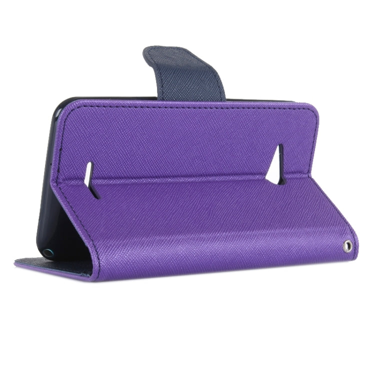 Color Matching Style Cross Texture Horizontal Flip Leather Case with Holder & Card Slots & Wallet for Sony Xperia E4G