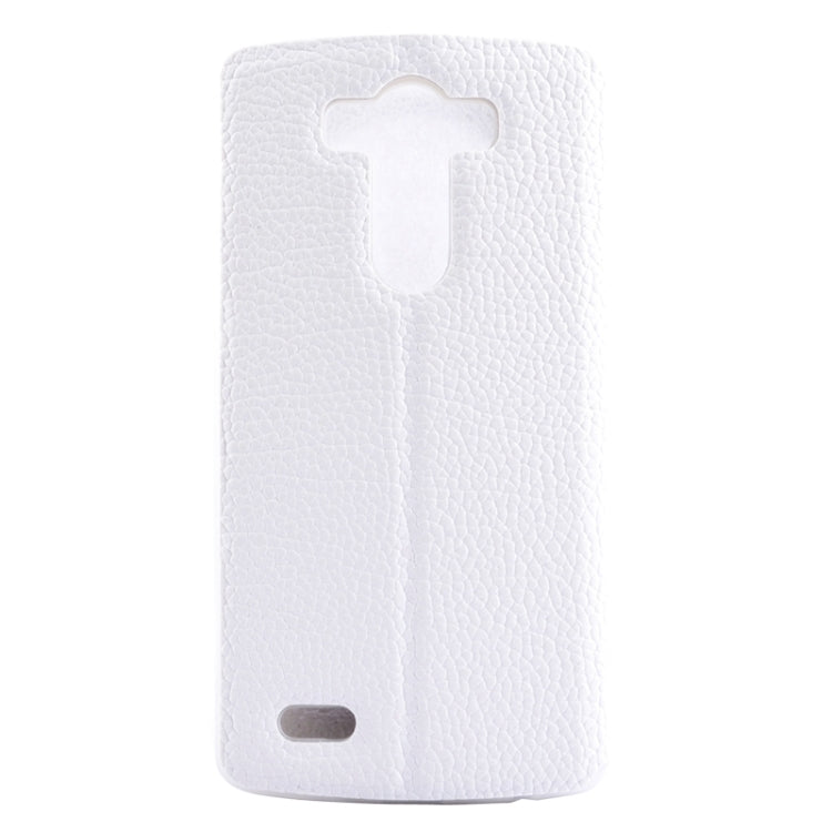 Horizontal Flip Litchi Texture Leather Case with Holder & Caller ID Display for LG G3