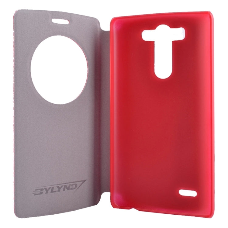 Horizontal Flip Litchi Texture Leather Case with Holder & Caller ID Display for LG G4