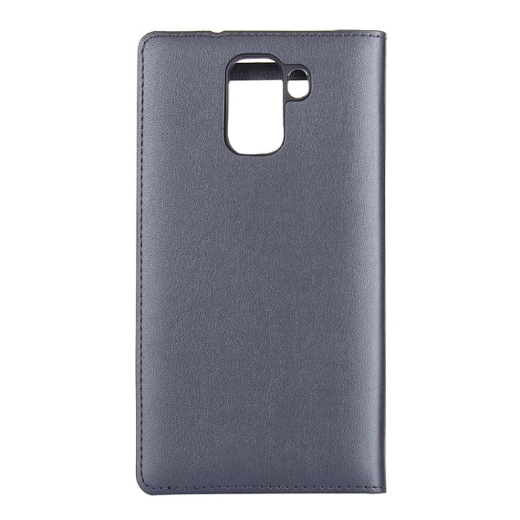 Litchi Texture Horizontal Flip Leather Case with Call Display ID for Huawei Honor 7