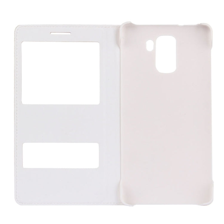 Litchi Texture Horizontal Flip Leather Case with Call Display ID for Huawei Honor 7