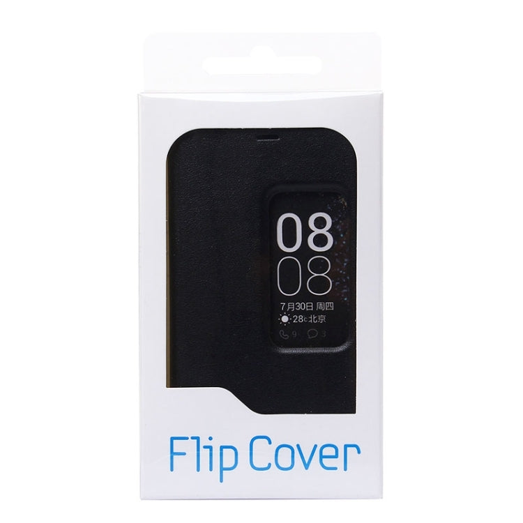 Litchi Texture Horizontal Flip Leather Case with Window & Sleep / Wake-up Function for Huawei Ascend P8