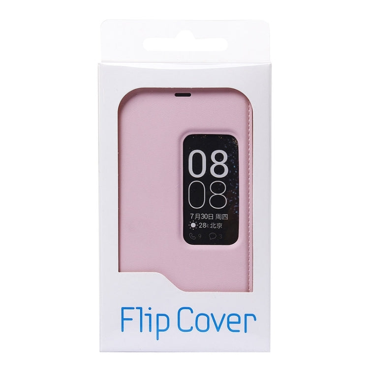 Litchi Texture Horizontal Flip Leather Case with Window & Sleep / Wake-up Function for Huawei Ascend P8