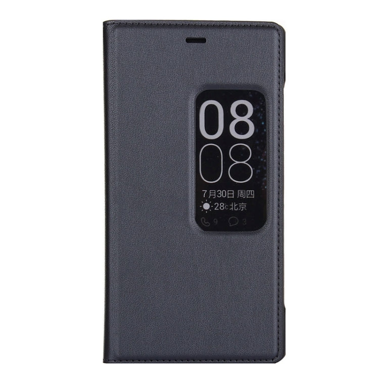 Litchi Texture Horizontal Flip Leather Case with Window & Sleep / Wake-up Function for Huawei Ascend P8