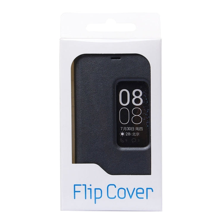 Litchi Texture Horizontal Flip Leather Case with Window & Sleep / Wake-up Function for Huawei Ascend P8