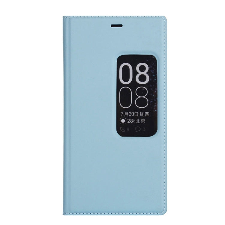 Litchi Texture Horizontal Flip Leather Case with Window & Sleep / Wake-up Function for Huawei Ascend P8