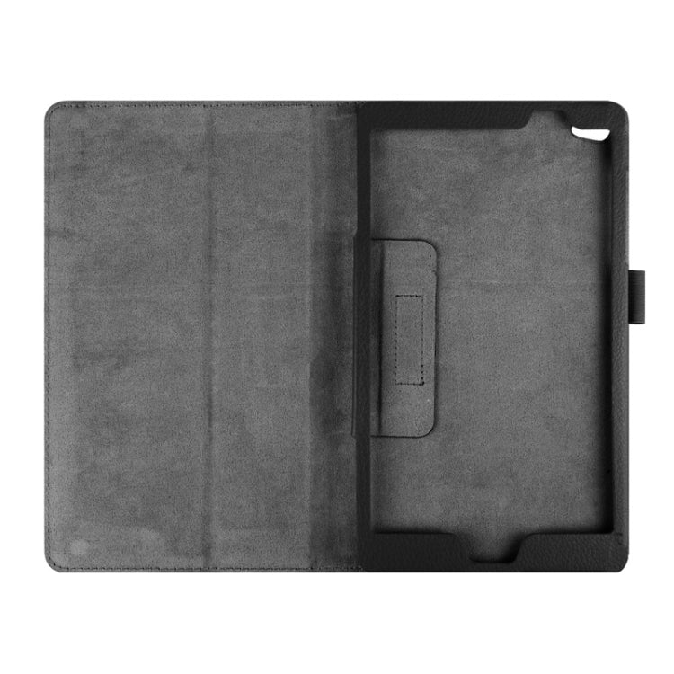 Litchi Texture Horizontal Flip Solid Color Smart Leather Case with Two-folding Holder & Sleep / Wake-up Function for Huawei MediaPad M2