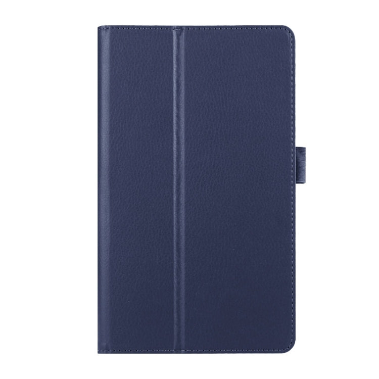Litchi Texture Horizontal Flip Solid Color Smart Leather Case with Two-folding Holder & Sleep / Wake-up Function for Huawei MediaPad M2