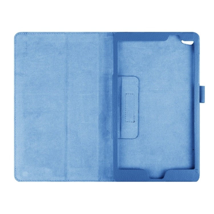 Litchi Texture Horizontal Flip Solid Color Smart Leather Case with Two-folding Holder & Sleep / Wake-up Function for Huawei MediaPad M2