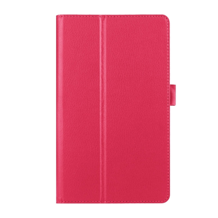 Litchi Texture Horizontal Flip Solid Color Smart Leather Case with Two-folding Holder & Sleep / Wake-up Function for Huawei MediaPad M2