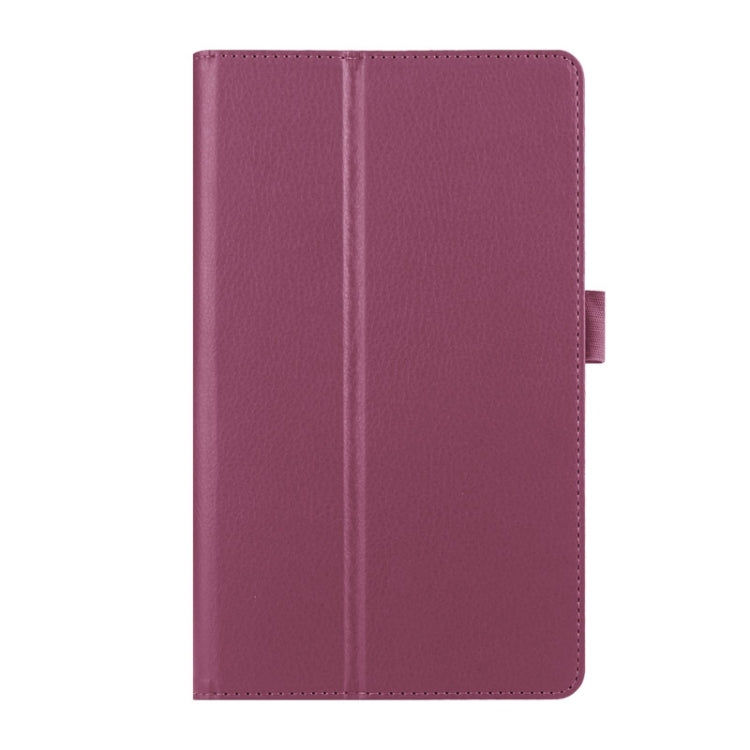 Litchi Texture Horizontal Flip Solid Color Smart Leather Case with Two-folding Holder & Sleep / Wake-up Function for Huawei MediaPad M2